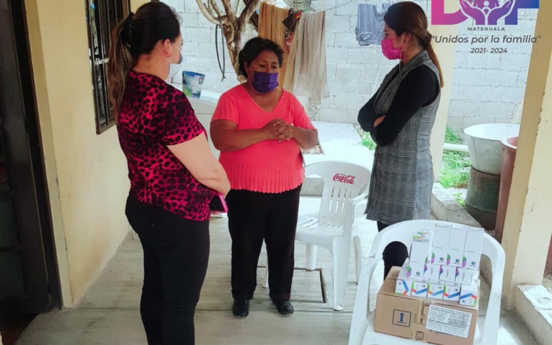 Entrega de vitaminas colonia El Sacramento