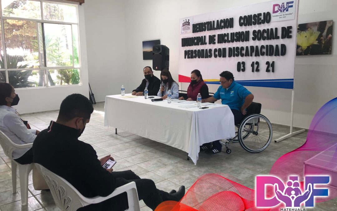 Se realiza la reinstalación del consejo  municipal de inclusión social de personas con discapacidad.