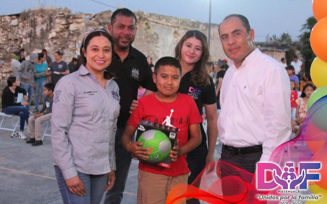 DIF MATEHUALA CELEBRA A LAS NIÑAS Y NIÑOS DE TANQUE COLORADO