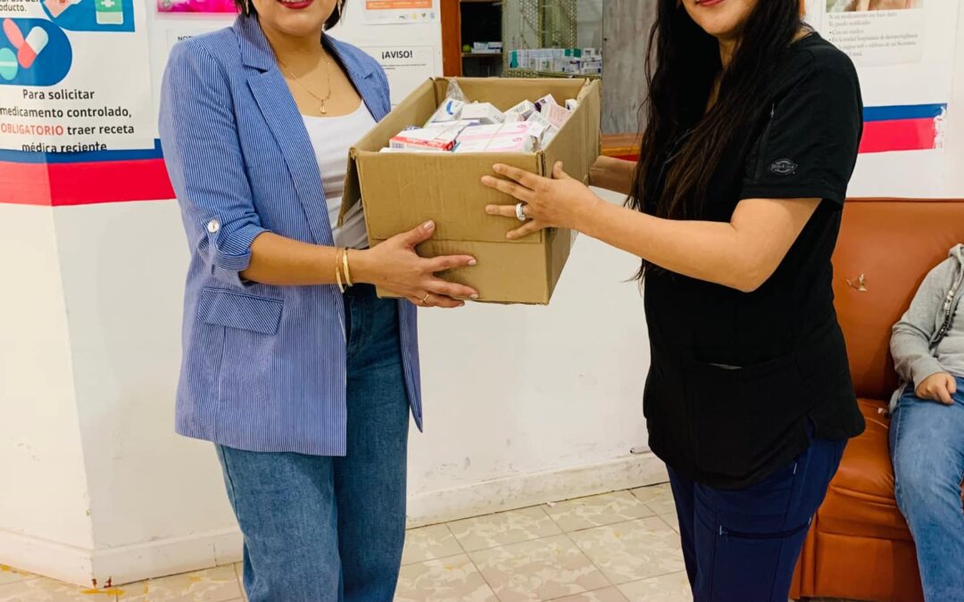 Agradecen la donación de medicamento para el dispensario DIF